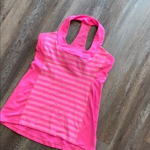 PINK STRIPE LULULEMON SCUBA TANK